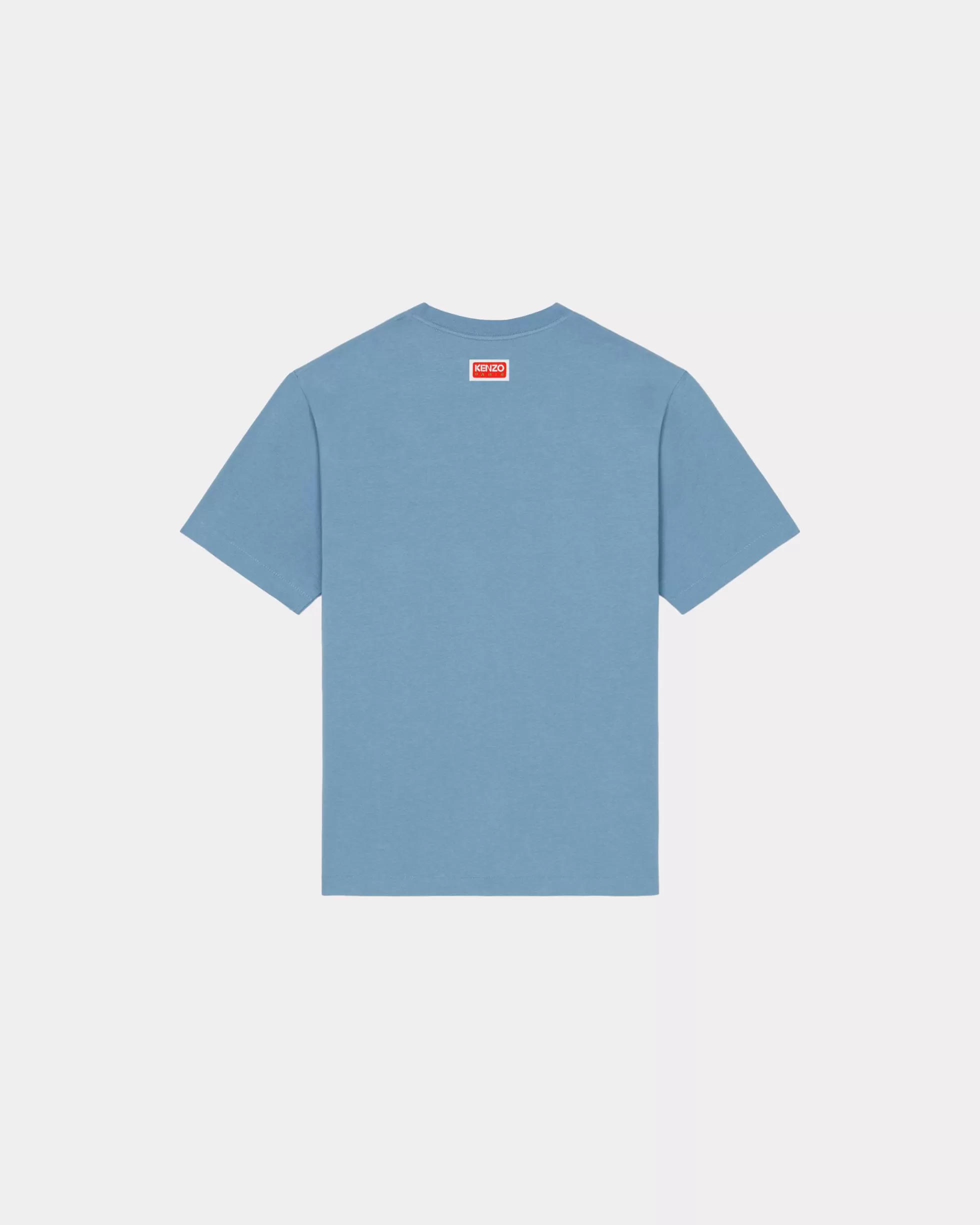 T-shirts und Polos>KENZO T-Shirt Éléphant „Varsity Jungle“ Cyan