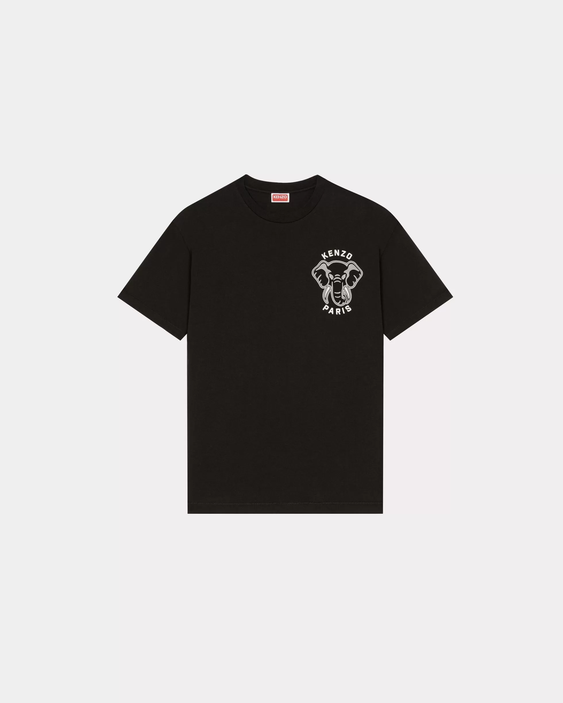 T-shirts und Polos>KENZO T-Shirt Éléphant „Varsity Jungle“ Black