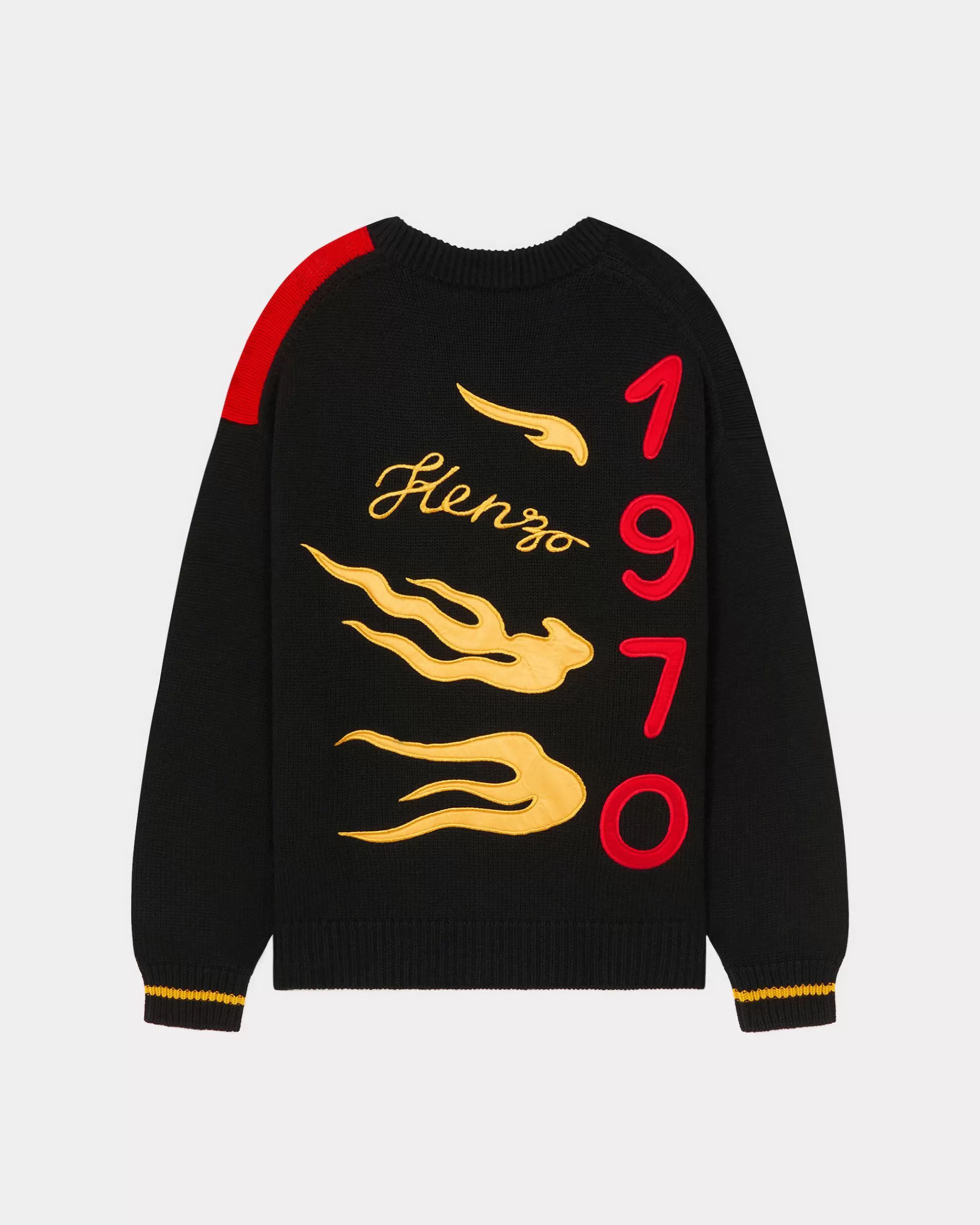 Pullover | Pullover>KENZO Unisex Cardigan mit „Year of the Dragon“-Stickerei Black