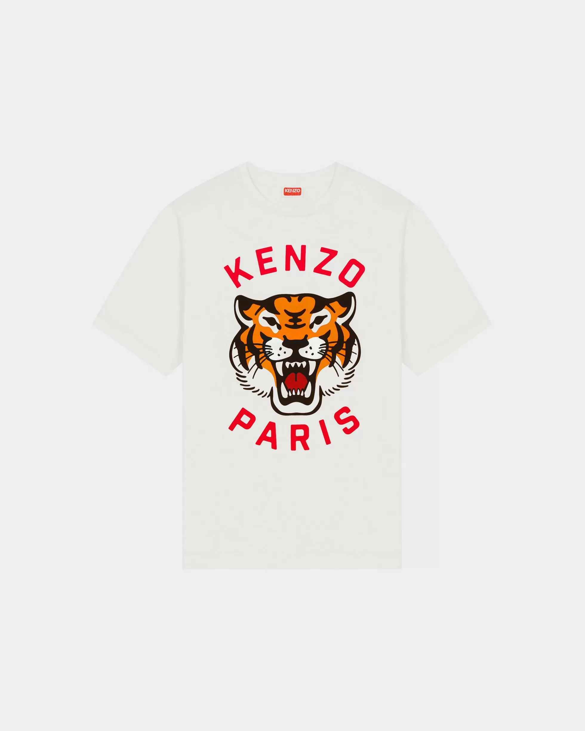 T-shirts und Polos | Geschenke>KENZO Unisex Oversize T-Shirt „ Lucky Tiger“ Off White