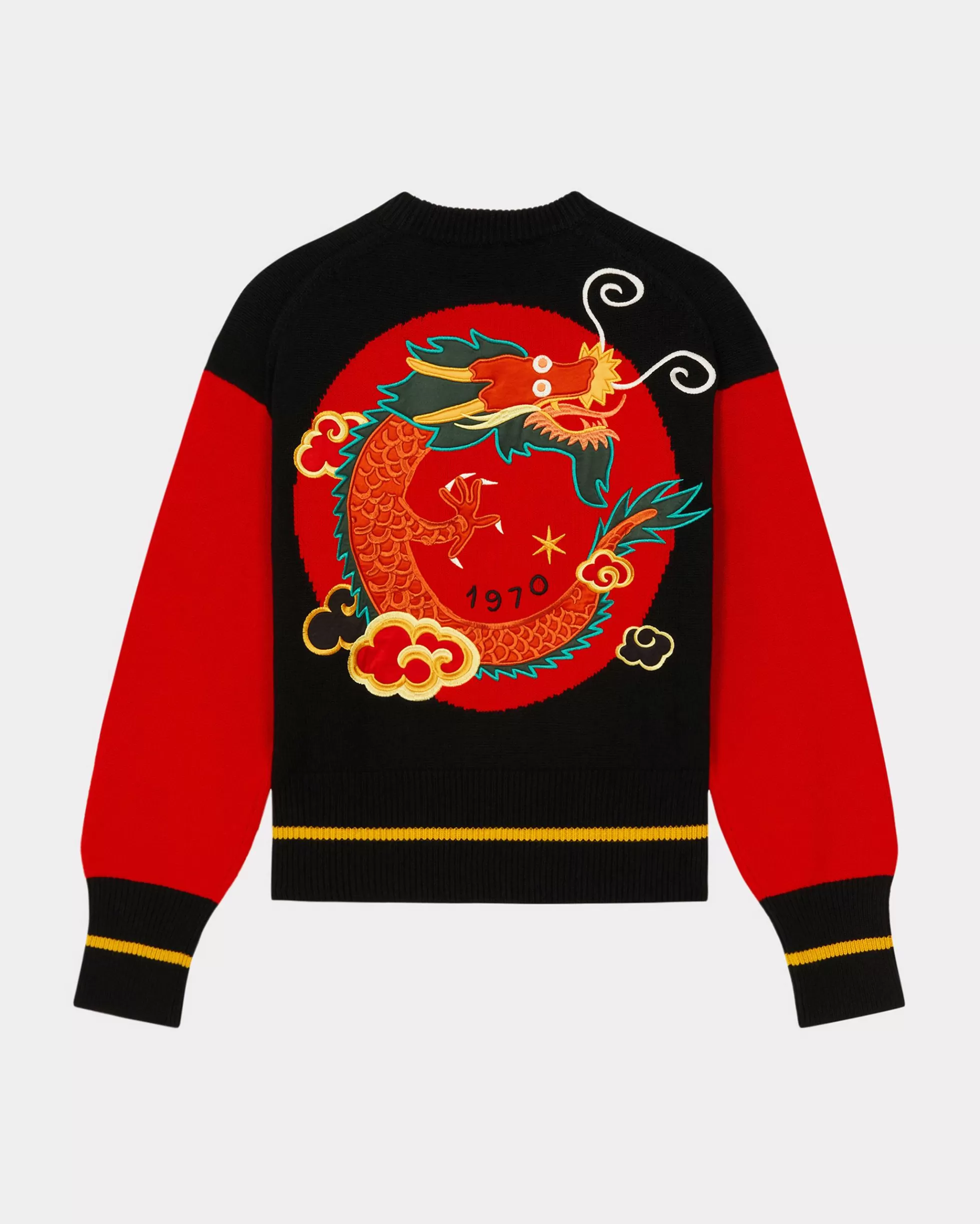 Pullover | Pullover>KENZO Unisex Pullover mit „Year of the Dragon“-Stickerei Black