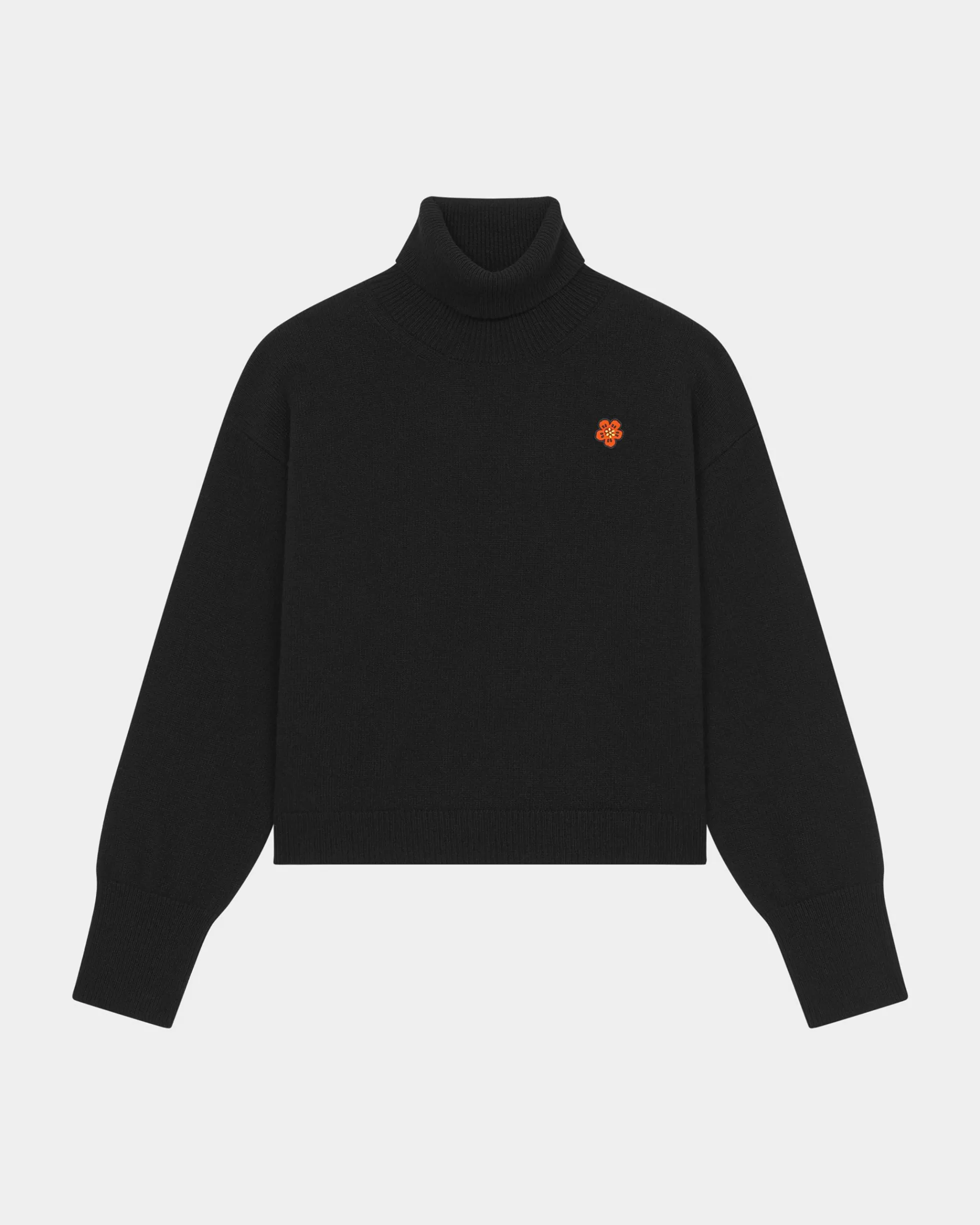 Pullover>KENZO Wollpullover mit „Boke Flower Crest“ Black