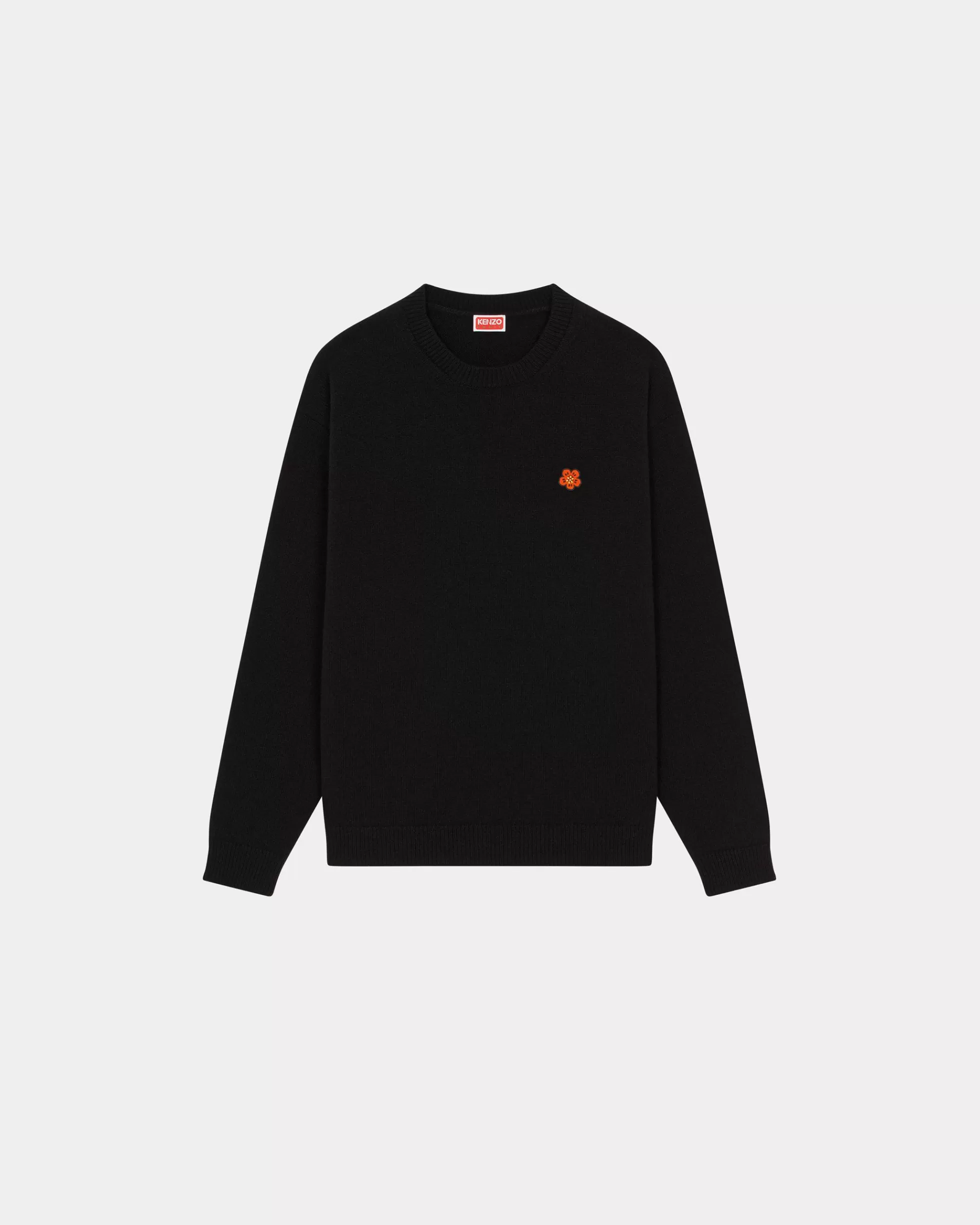 Pullover | Geschenke>KENZO Wollpullover mit „Boke Flower Crest“ Black