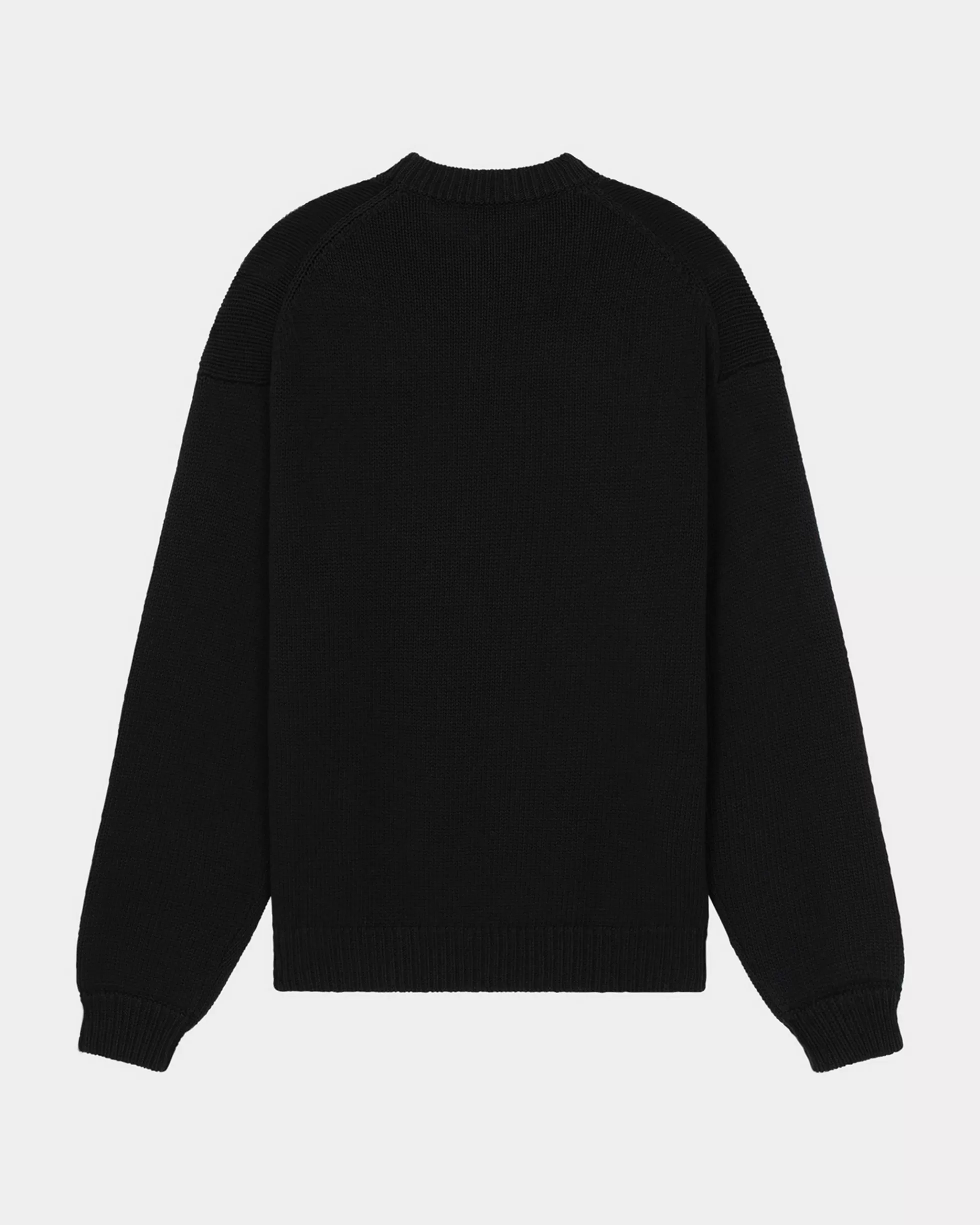 Pullover | Neue>KENZO Zweifarbiger Pullover mit „ Paris“-Stickerei Black